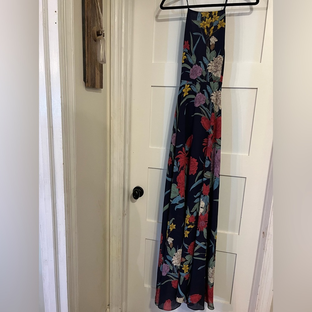 Lulus high neck cross back dress